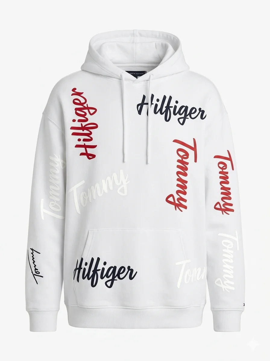 Hoddie Tommy Hilfiger Letter Chaos